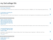 Tablet Screenshot of my2ndcollegelife.blogspot.com