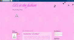 Desktop Screenshot of ce-fashionista.blogspot.com