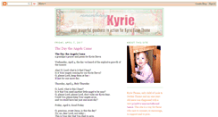 Desktop Screenshot of kyriethome.blogspot.com