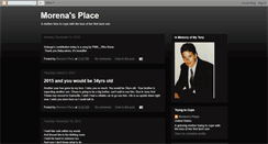 Desktop Screenshot of morenasplace.blogspot.com