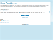 Tablet Screenshot of homedepotstores.blogspot.com