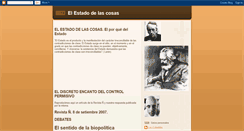 Desktop Screenshot of elestadodelacosa.blogspot.com