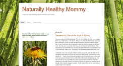 Desktop Screenshot of naturallyhealthymommy.blogspot.com