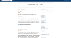 Desktop Screenshot of missinginiraq.blogspot.com