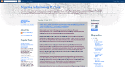 Desktop Screenshot of admissionportalsnigeria.blogspot.com