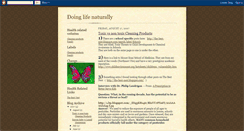 Desktop Screenshot of doinglifenaturally.blogspot.com