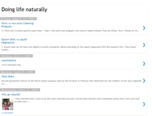 Tablet Screenshot of doinglifenaturally.blogspot.com