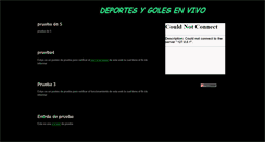 Desktop Screenshot of golesdeporte.blogspot.com