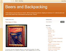 Tablet Screenshot of beersnbackpacks.blogspot.com