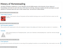 Tablet Screenshot of homesteadinghistory.blogspot.com