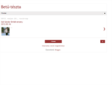 Tablet Screenshot of betu-teszta.blogspot.com