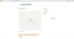 Desktop Screenshot of analogfidelity.blogspot.com