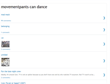 Tablet Screenshot of movementpantsdance.blogspot.com