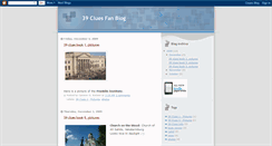 Desktop Screenshot of 39cluesfanblog.blogspot.com