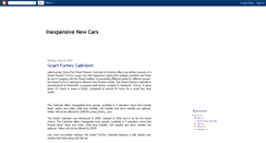 Desktop Screenshot of inexpensive-newcars.blogspot.com