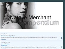 Tablet Screenshot of nataliemerchantcompendium.blogspot.com