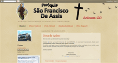 Desktop Screenshot of paroquiasaofranciscoanicuns.blogspot.com
