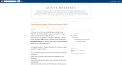 Desktop Screenshot of metadata-musings.blogspot.com