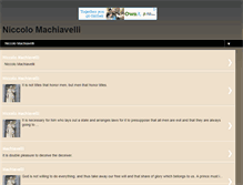 Tablet Screenshot of niccolomachiavelliquotes.blogspot.com