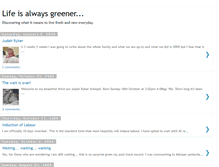 Tablet Screenshot of lifeisalwaysgreener.blogspot.com
