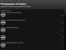 Tablet Screenshot of guitarphotographs.blogspot.com