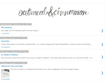 Tablet Screenshot of oatmealandcinnamon.blogspot.com