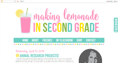 Desktop Screenshot of makinglemonadeinsecondgrade.blogspot.com