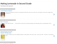 Tablet Screenshot of makinglemonadeinsecondgrade.blogspot.com