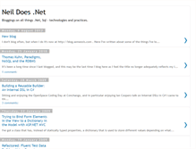 Tablet Screenshot of neildoesdotnet.blogspot.com