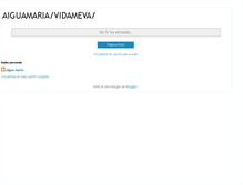 Tablet Screenshot of aiguamaria.blogspot.com