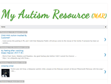 Tablet Screenshot of myautismresource.blogspot.com