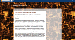 Desktop Screenshot of codecrunchero.blogspot.com