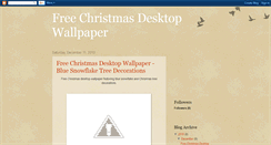 Desktop Screenshot of freechristmaswallpaper.blogspot.com