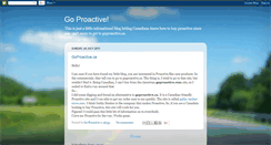 Desktop Screenshot of goproactive.blogspot.com