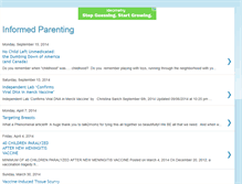 Tablet Screenshot of iinformedparenting.blogspot.com