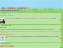 Tablet Screenshot of madmommymeanderings.blogspot.com