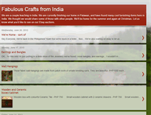 Tablet Screenshot of crafts-from-india.blogspot.com