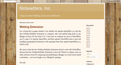 Desktop Screenshot of notesettersinc.blogspot.com