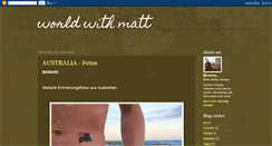 Desktop Screenshot of matthiastravel.blogspot.com