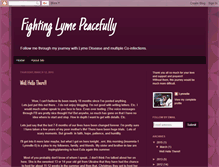 Tablet Screenshot of fightinglymepeacefully.blogspot.com