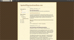 Desktop Screenshot of againstdispensationalism.blogspot.com