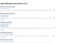 Tablet Screenshot of againstdispensationalism.blogspot.com