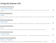 Tablet Screenshot of livingthegreenerlife.blogspot.com