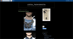 Desktop Screenshot of leesa-fashionista.blogspot.com