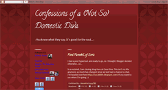 Desktop Screenshot of confessionsofanotsodomesticdiva.blogspot.com