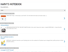 Tablet Screenshot of harvysnotebook.blogspot.com