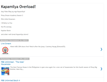 Tablet Screenshot of kapamilyaoverload.blogspot.com