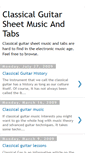 Mobile Screenshot of classical-guitar-sheetmusic.blogspot.com