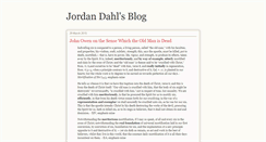 Desktop Screenshot of jordanmdahl.blogspot.com