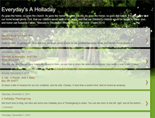 Tablet Screenshot of everydaysaholladay.blogspot.com